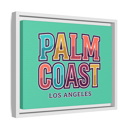 Palm Coast - Los Angeles - Framed Canvas