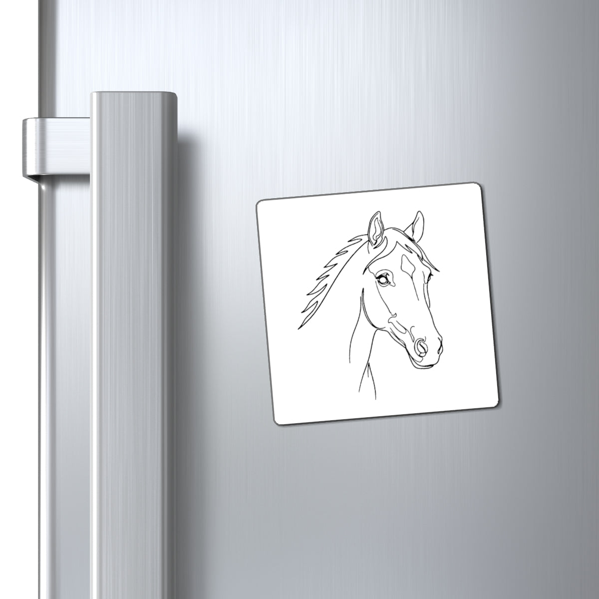 Horse Portrait Sketch - Magnet