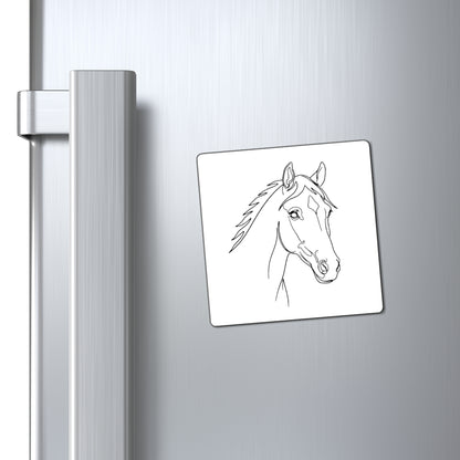 Horse Portrait Sketch - Magnet