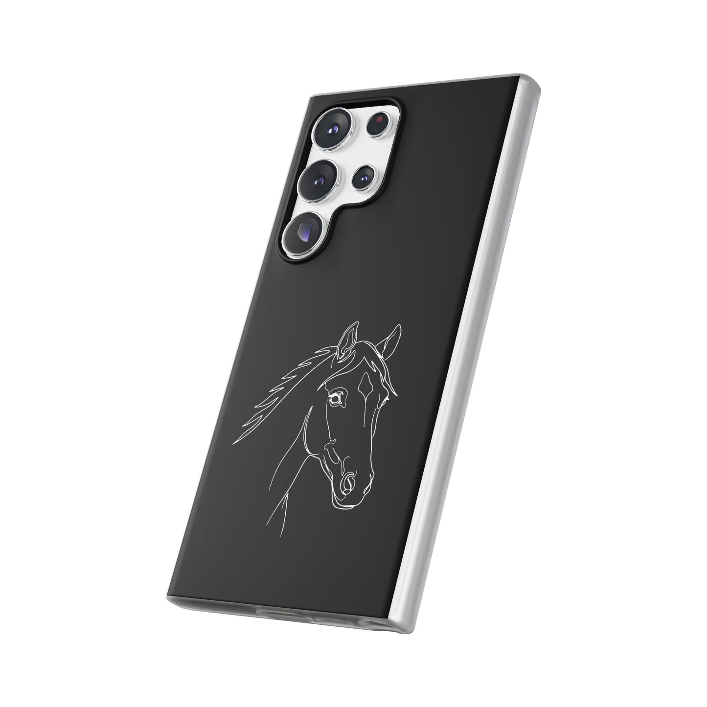 Horse Portrait Sketch - Flexi Phone Case