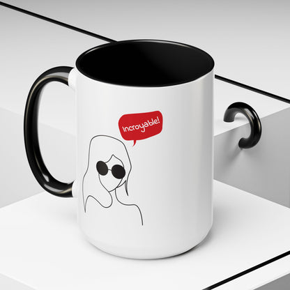 Incroyable Chic Girl - Color Accent Mug