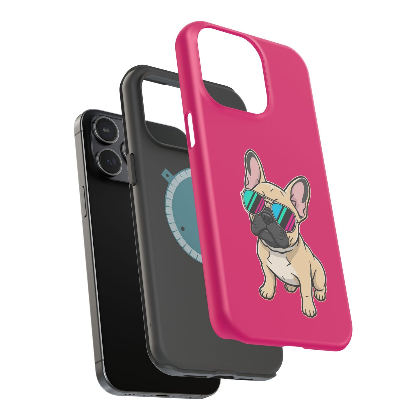 French Bulldog with Sunglasses - Magnetic Phone Case