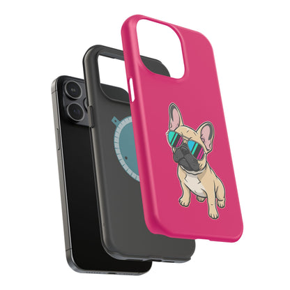 French Bulldog with Sunglasses - Magnetic Phone Case