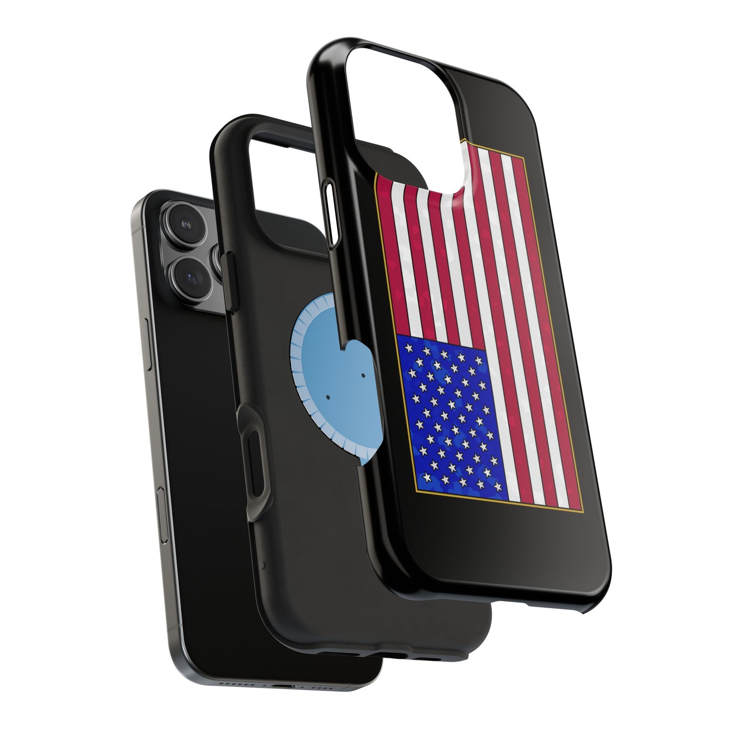 New Glory American Flag (Gold Edge Edition) - Magnetic Phone Case