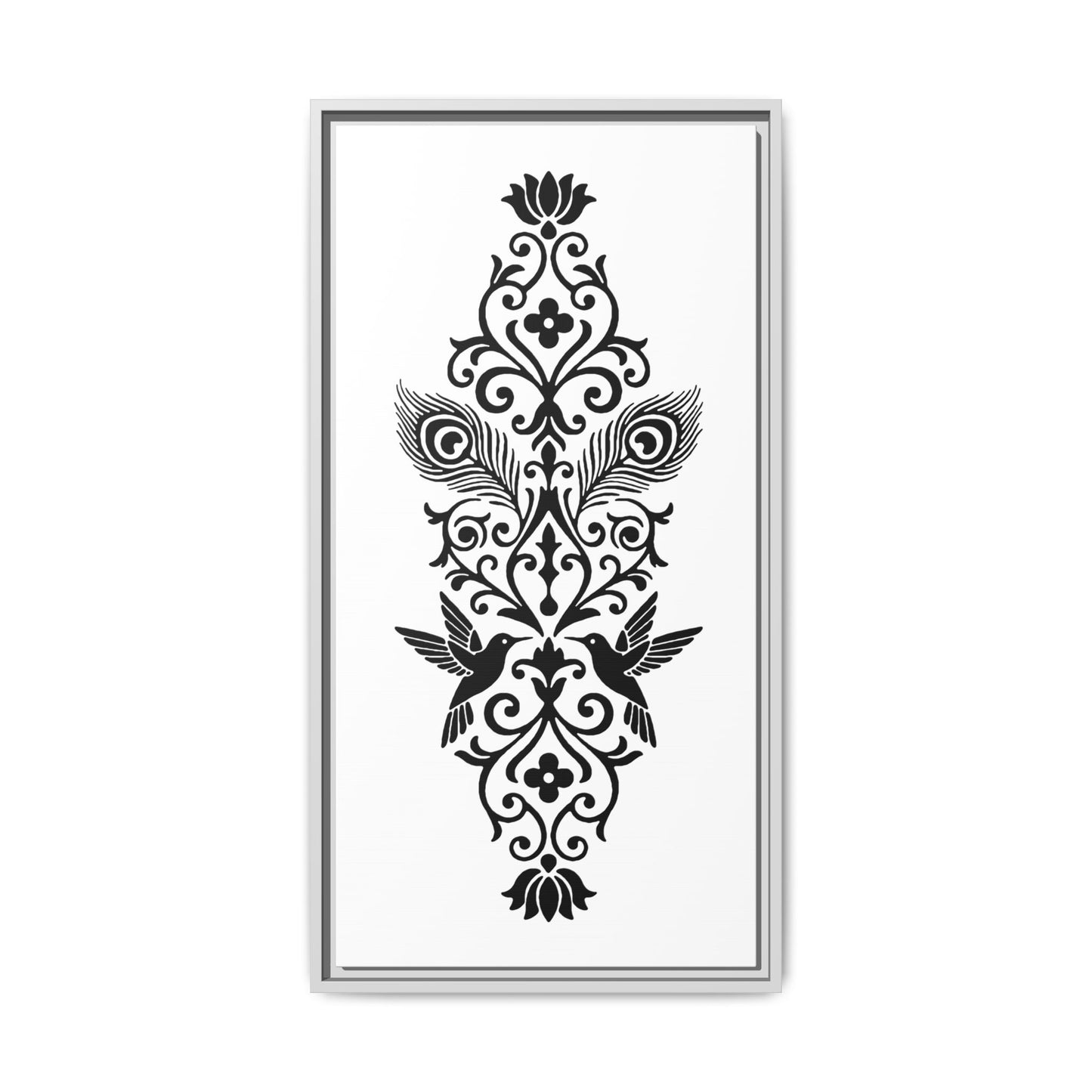 Hummingbird Soulmates - Framed Canvas