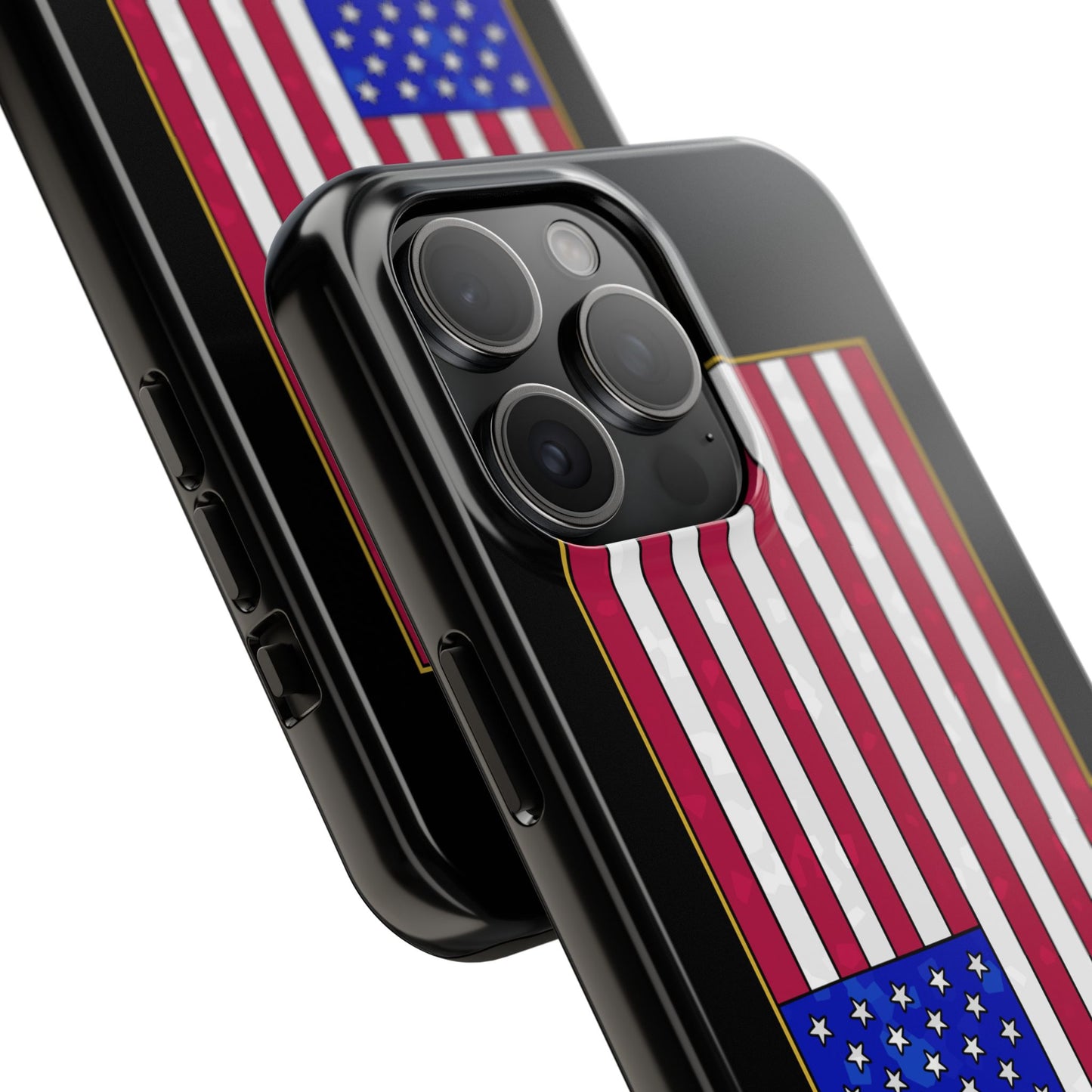 New Glory American Flag (Gold Edge Edition) - Phone Case