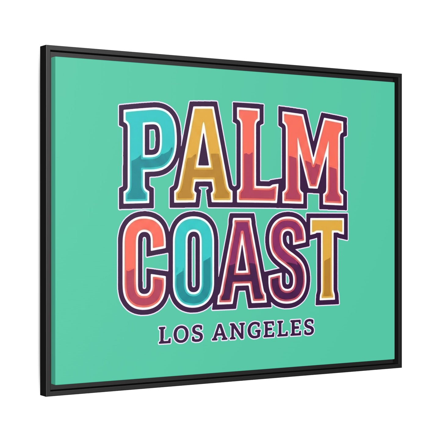 Palm Coast - Los Angeles - Framed Canvas