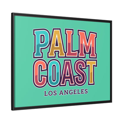 Palm Coast - Los Angeles - Framed Canvas