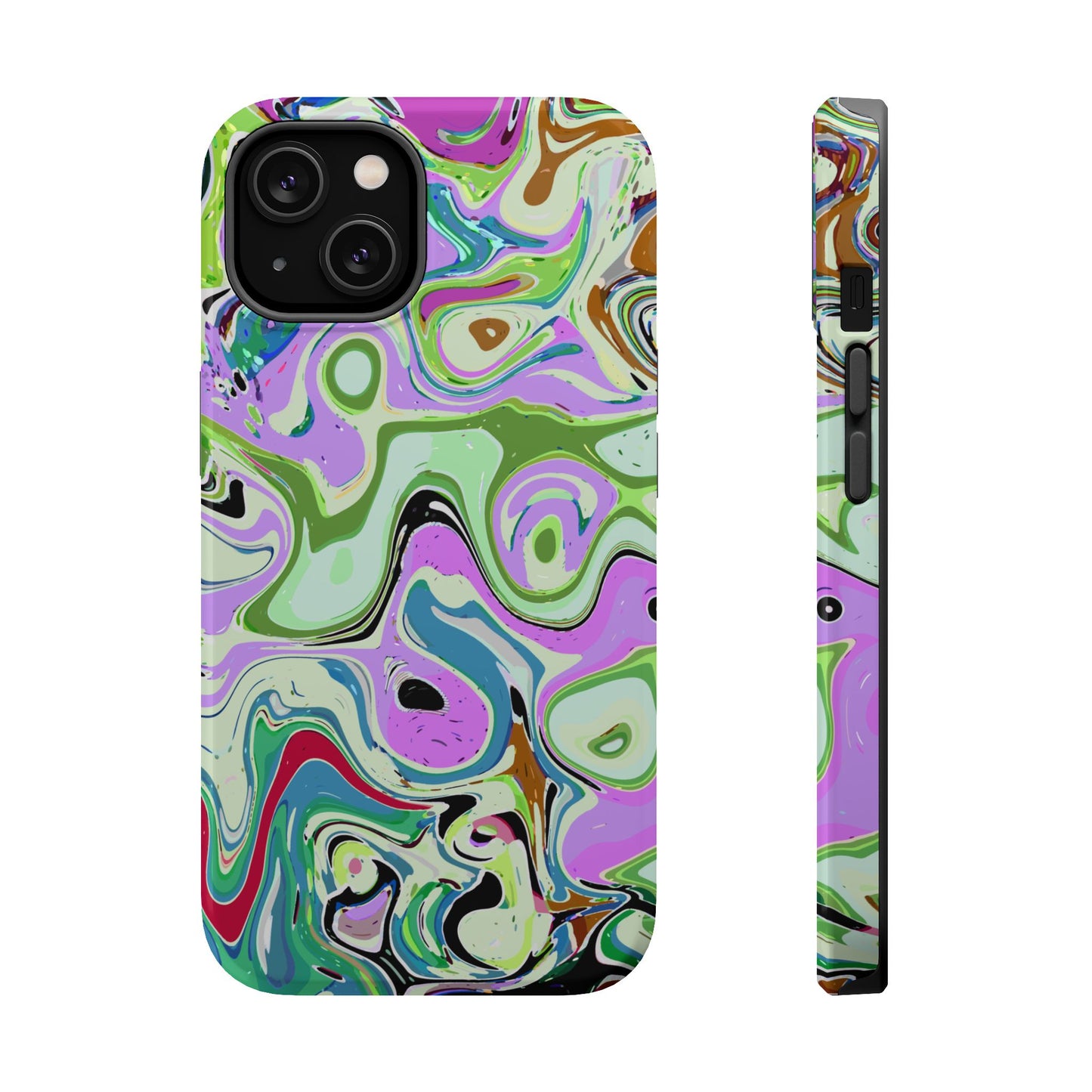 Vibrant Multi‑Color Swirl - Magnetic Phone Case