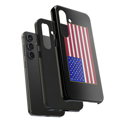 New Glory American Flag (Gold Edge Edition) - Phone Case