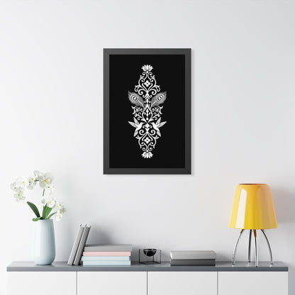 Hummingbird Soulmates - Framed Poster