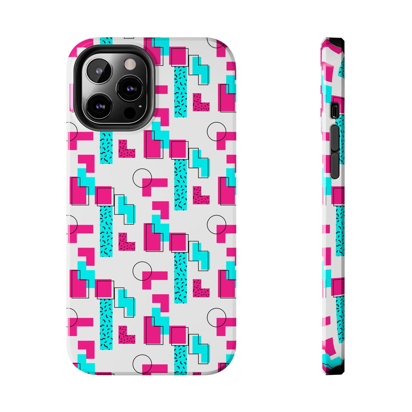 Retro Geometric Vibes - Phone Case