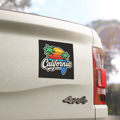 California Retro Car Magnets, Vibe Stickers, Road Trip Decor, Surfing Lover Gifts, Car Accessories
