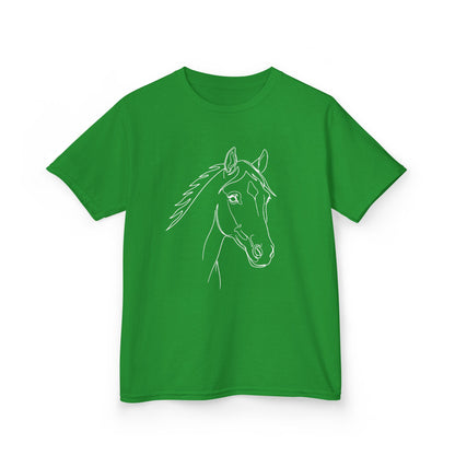 Horse Portrait Sketch - Kids Tee