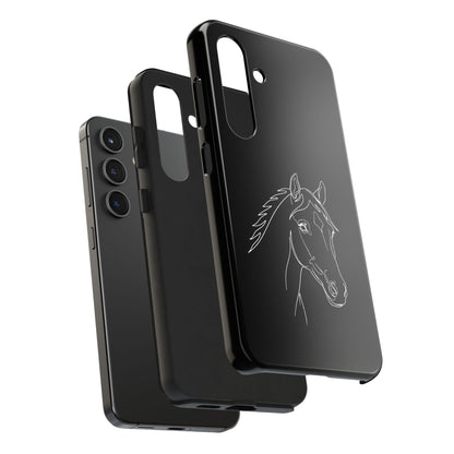 Horse Portrait Sketch - Phone Case