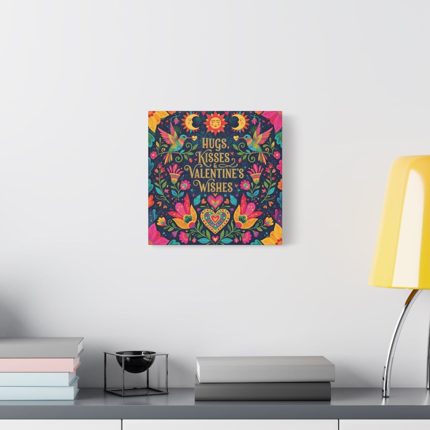 Hugs, Kisses & Valentine's Wishes - Canvas