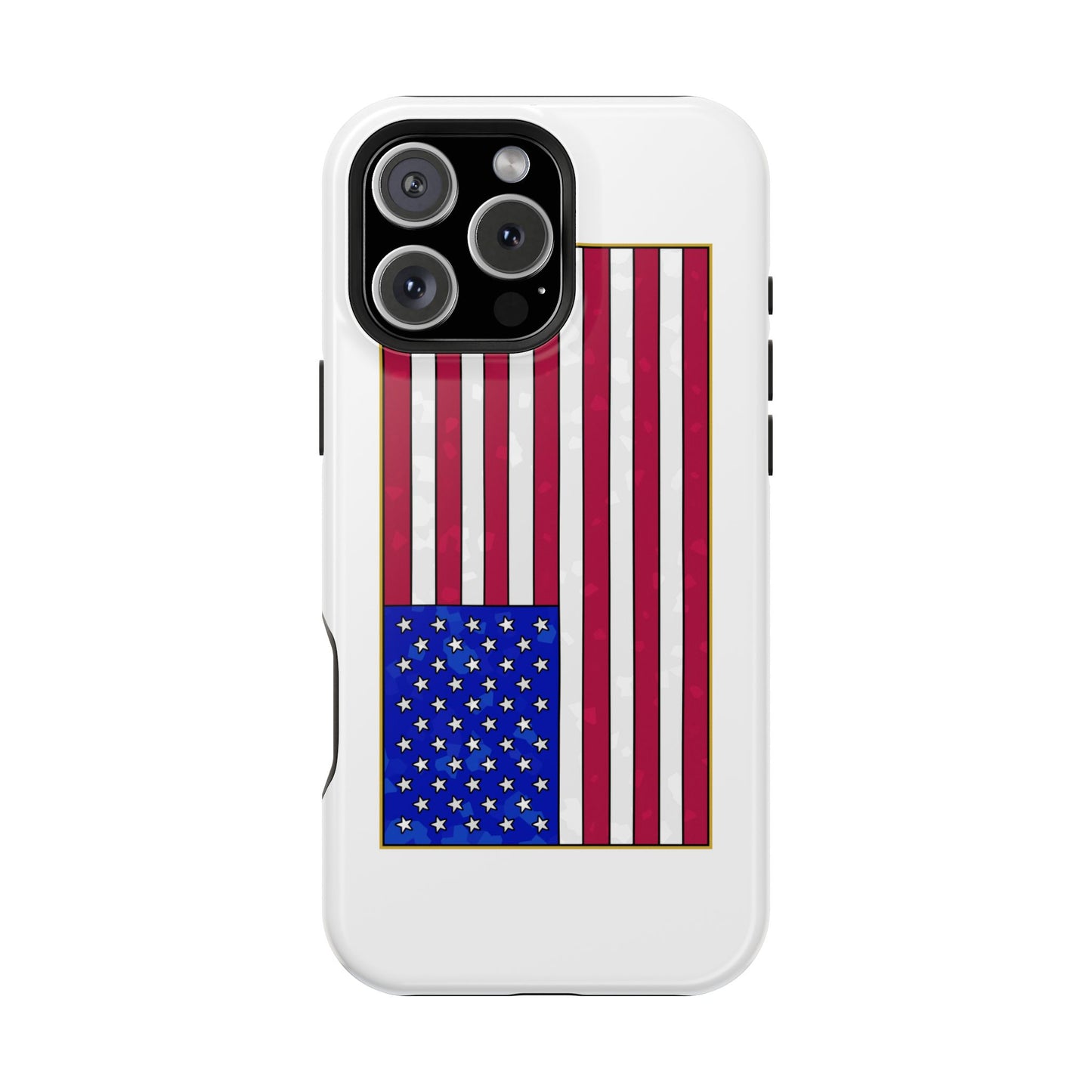 New Glory American Flag (Gold Edge Edition) - Magnetic Phone Case