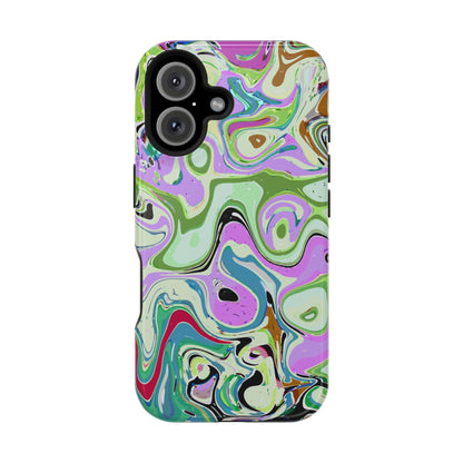 Vibrant Multi‑Color Swirl - Magnetic Phone Case