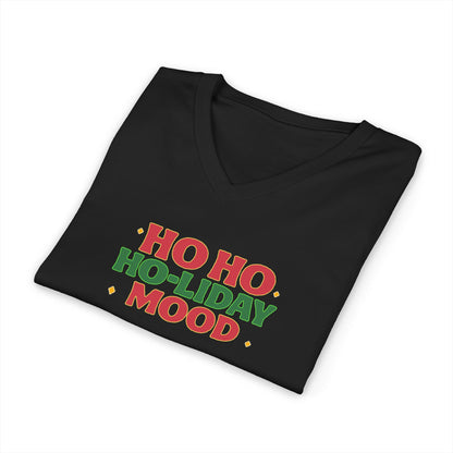 Ho Ho Ho-liday Mood - V-Neck Tee