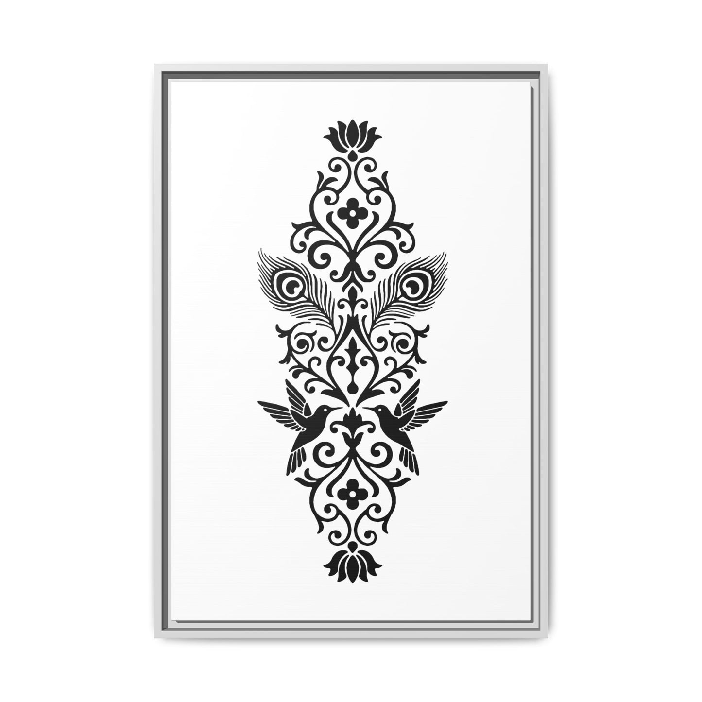 Hummingbird Soulmates - Framed Canvas