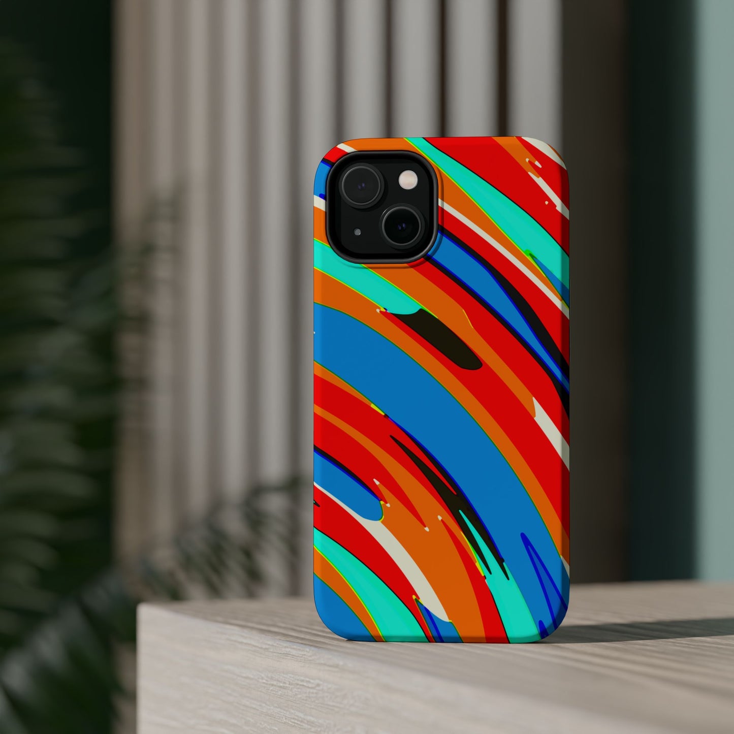 Abstract Rainbow Swirl Arc - Magnetic Phone Case