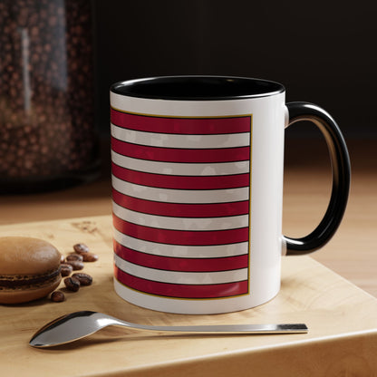 New Glory American Flag (Gold Edge Edition) - Color Accent Mug