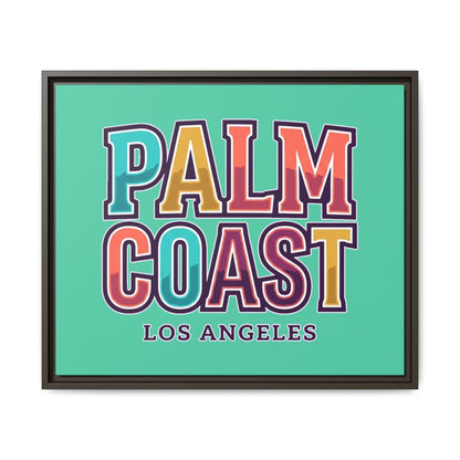 Palm Coast - Los Angeles - Framed Canvas