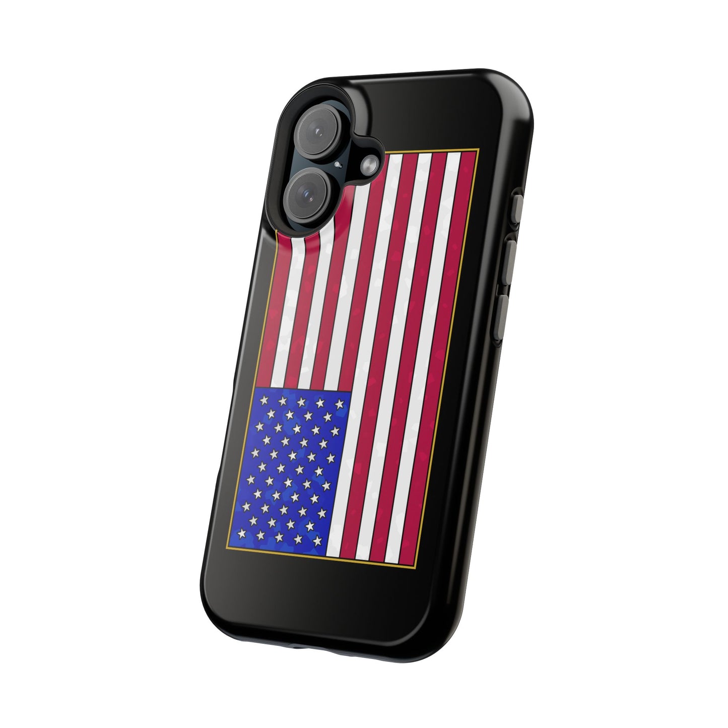 New Glory American Flag (Gold Edge Edition) - Magnetic Phone Case