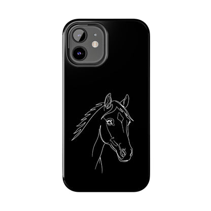 Horse Portrait Sketch - Phone Case