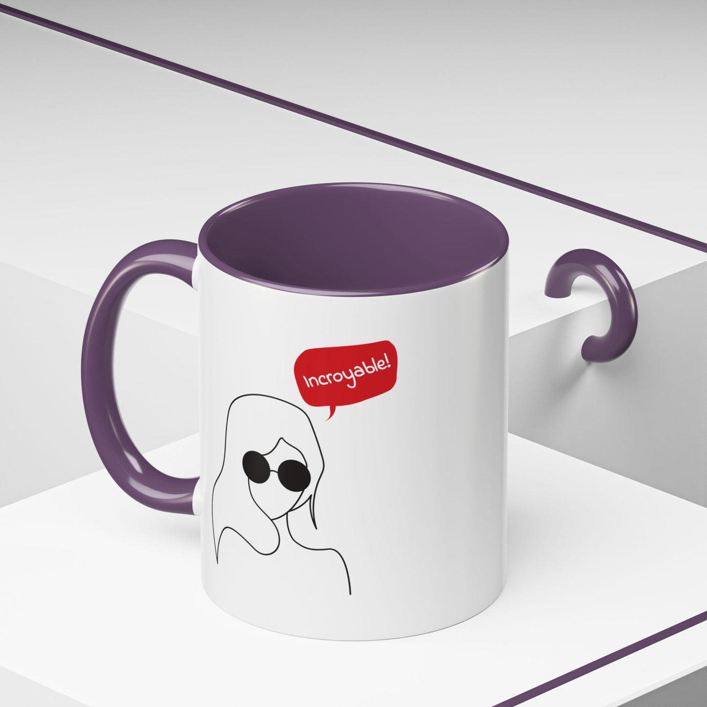 Incroyable Chic Girl - Color Accent Mug