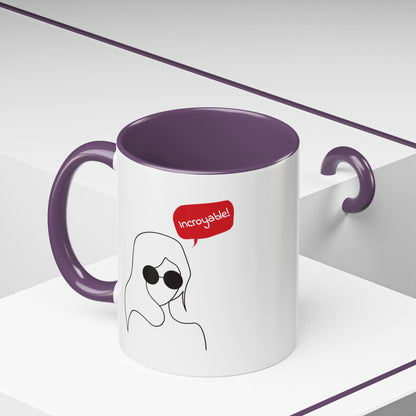 Incroyable Chic Girl - Color Accent Mug