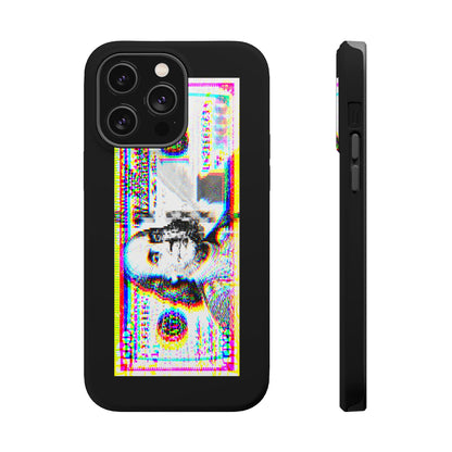100 Dollars Bill - Neon Color Explosion - Magnetic Phone Case