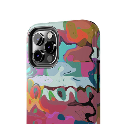 Colorful Abstract Marble - Phone Case