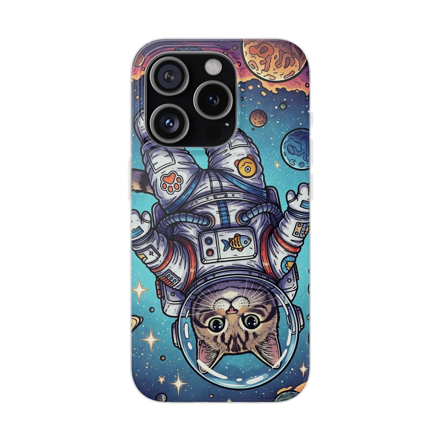 Astronaut Cat - Flexi Phone Case