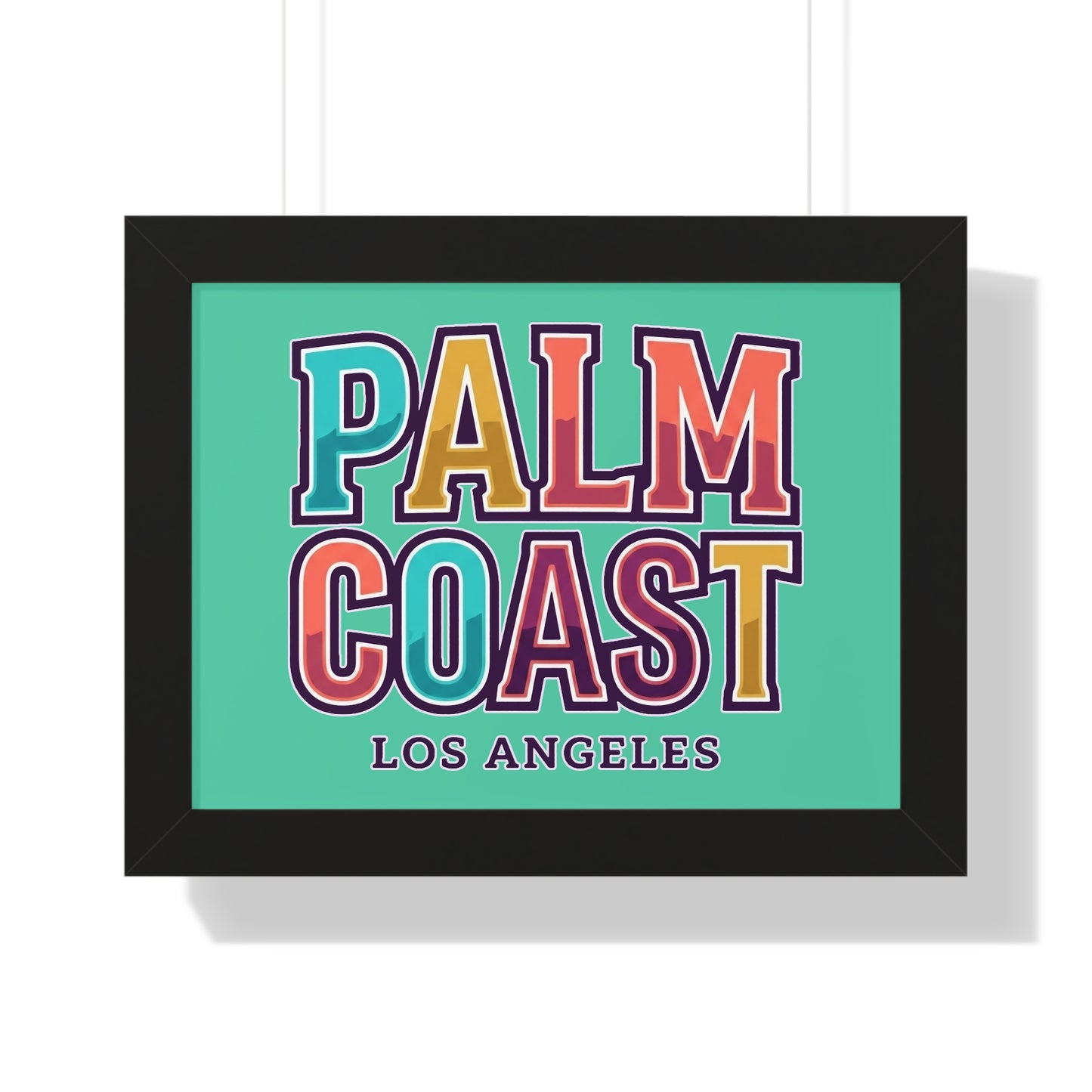 Palm Coast - Los Angeles - Framed Poster