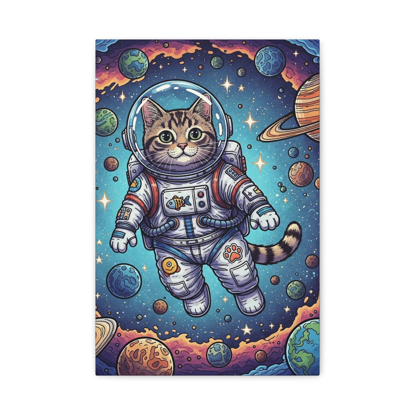 Astronaut Cat - Canvas