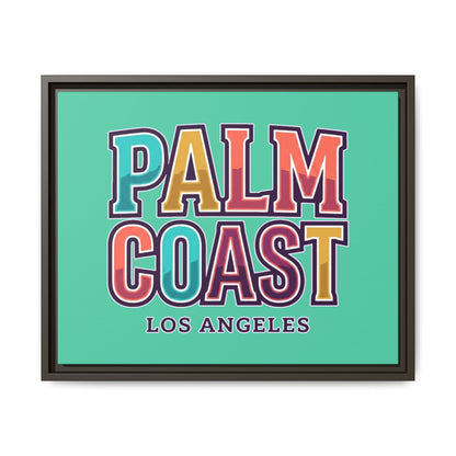 Palm Coast - Los Angeles - Framed Canvas