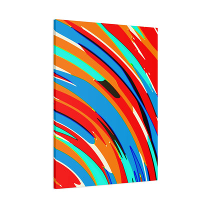 Abstract Rainbow Swirl Arc - Canvas