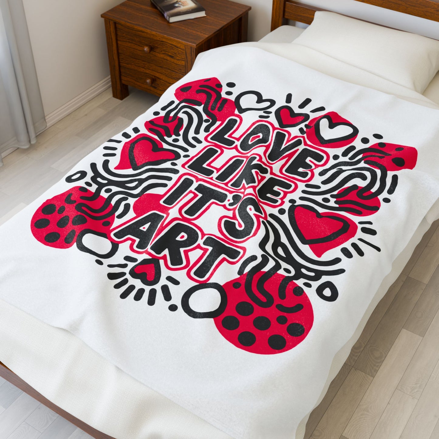 Love Like It's Art - Plush Blanket