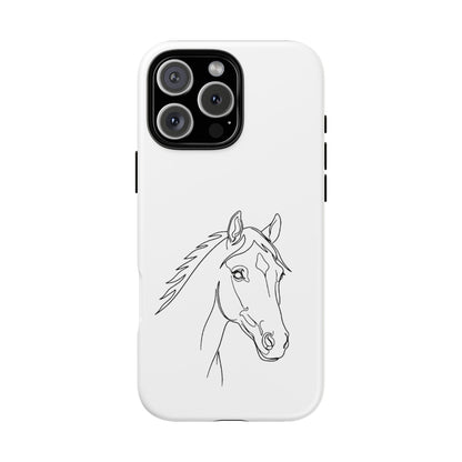 Horse Portrait Sketch - Tough Phone Case