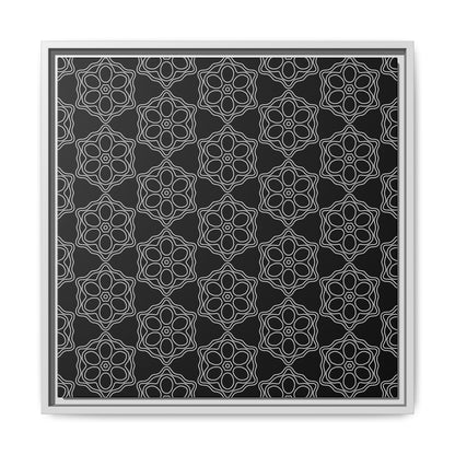 Geometric Sacred Flower - Framed Canvas