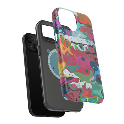 Colorful Abstract Marble - Magnetic Phone Case