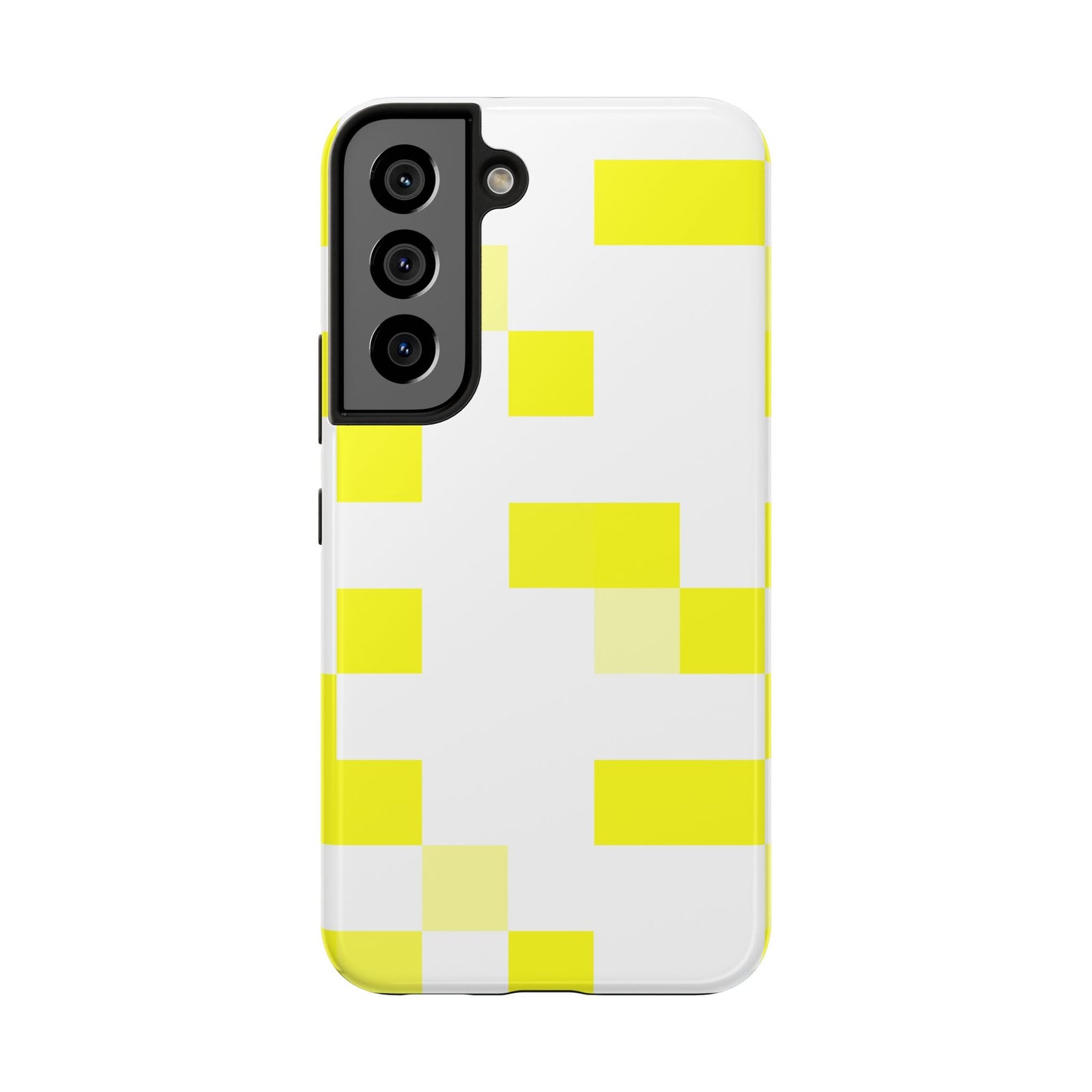 Yellow Pixel Grid -  Phone Case