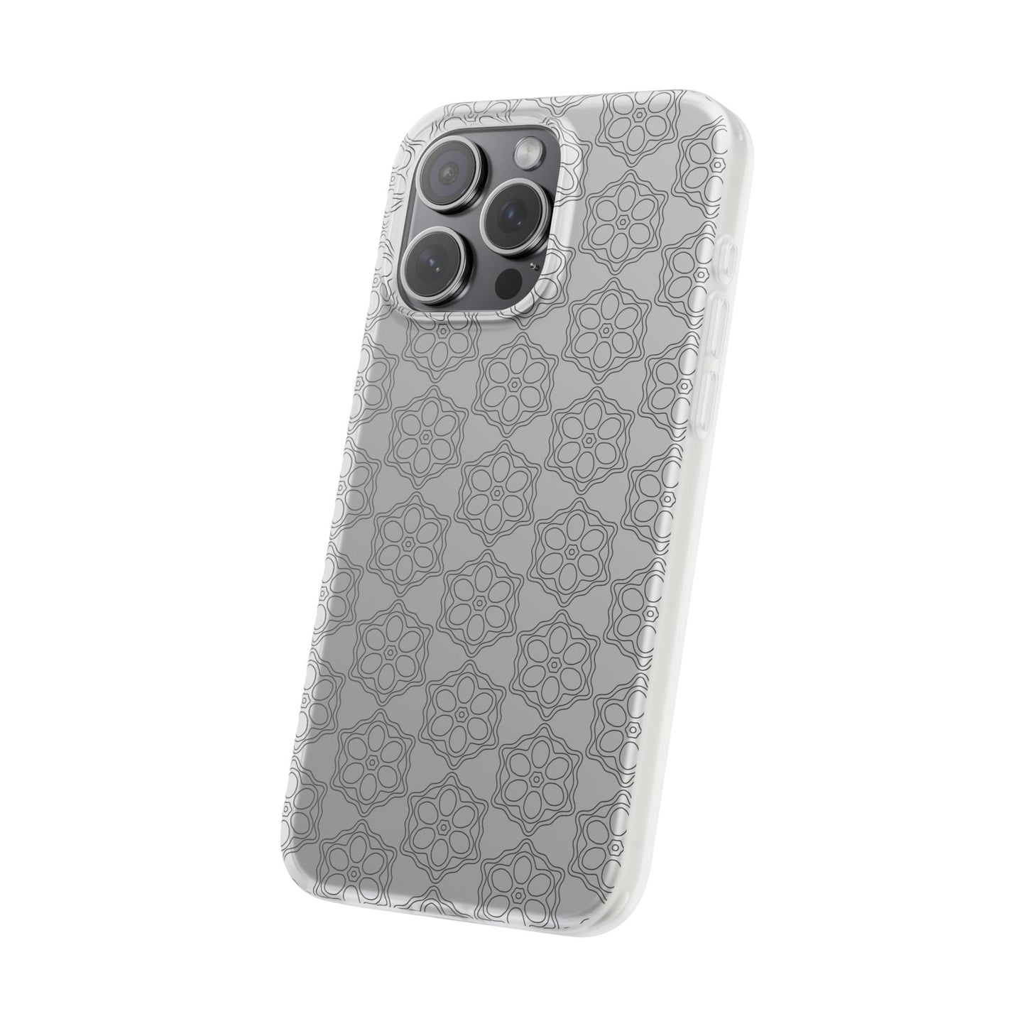 Elegant Geometric Phone Case, Stylish Flexi Case for Everyday Use, Slim Fit, Gift Idea, Trendy Accessory, Minimalist Design
