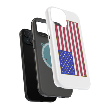 New Glory American Flag (Gold Edge Edition) - Magnetic Phone Case