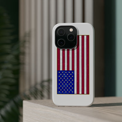 New Glory American Flag (Gold Edge Edition) - Magnetic Phone Case
