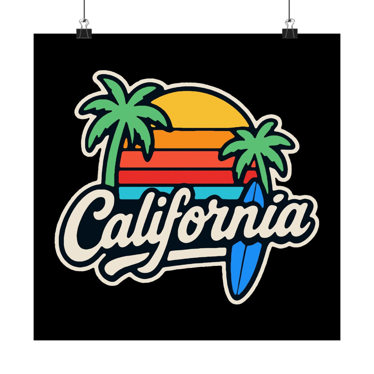 California Surf Vibes - Poster