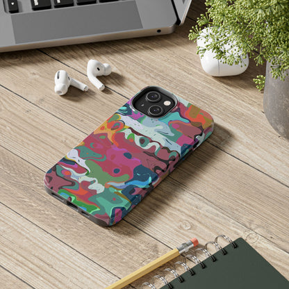 Colorful Abstract Marble - Phone Case