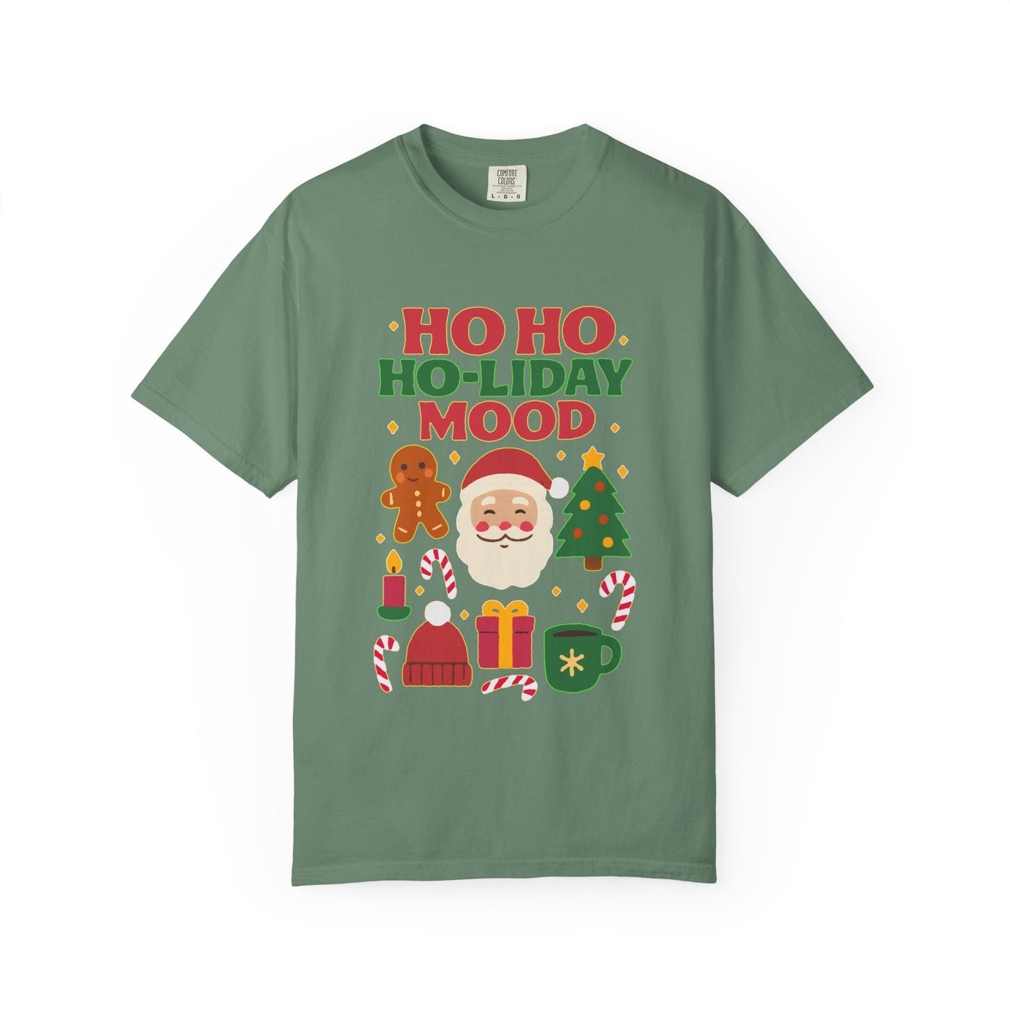Festive Unisex T-Shirt, Ho Ho Ho-liday Mood, Christmas Shirt, Holiday Wear, Gift for Him/Her, Cozy Season Tee