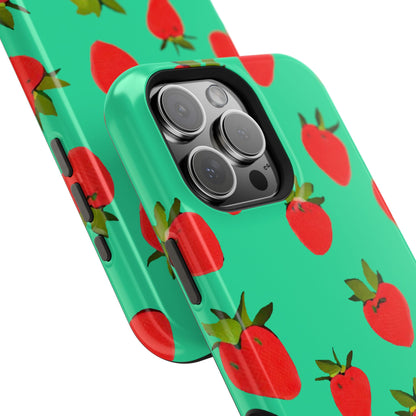 Strawberry Pattern - Magnetic Phone Case